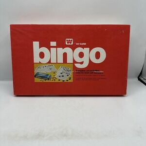 Whitman 40 Card Bingo Set Board Game 1974 Complete Set- New Open Box